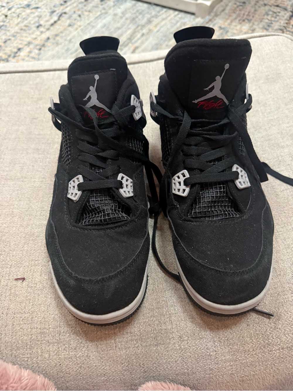 Jordan Men’s Black & Gray Retro Sneakers